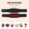 VEVOR Red Light Therapy Belt for Waist Shoulder, 660nm & 850nm Red Light Therapy Wrap Device with Timer, 80 LED, 3-Level Vibration & 10Hz Pulse