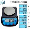 Ounce Carat and Gram Scale 0.01g Accuracy Electronic Scale Science Digital Scale Lab Balance LCD 600g Capacity USB Charger and AC DC Adapter Included