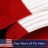 American Flag 75D Printed Polyester 3x5 Ft Double Needle Lockstitch Edges
