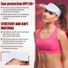 White Visor Hats for Women and Men, One Size. Stretchable Women Visor Hats for Summer with Elastic Band