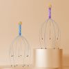 1pc Silver Octopus Head Massager For Massaging And Scratching Head; Soul Extractor; For Scratching Back And Scalp
