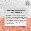 Himalayan White Salt by Pride Of India - 1lb - Rarest & Enriched W/84+ Natural Minerals- Low Sodium- Mineral Rich Nutrition and Enhanced Taste- Health